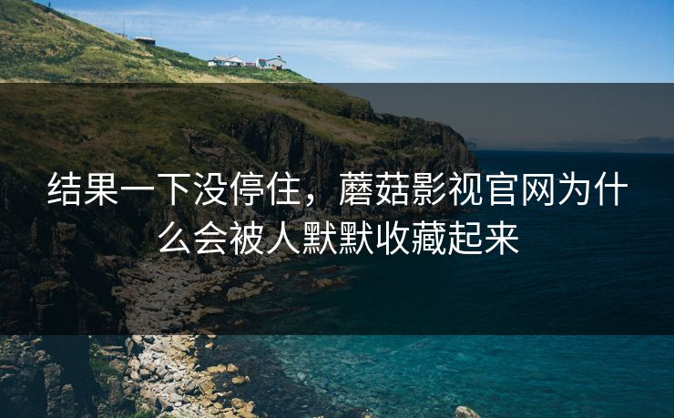 结果一下没停住，蘑菇影视官网为什么会被人默默收藏起来  第1张