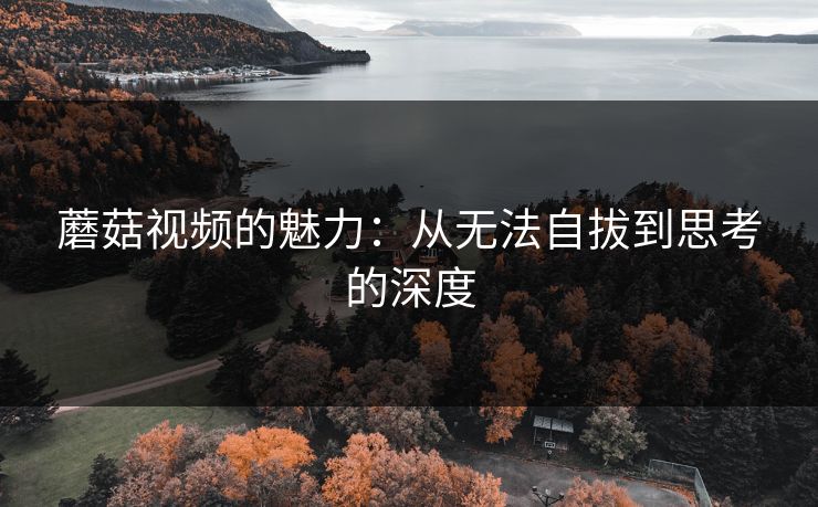 蘑菇视频的魅力:从无法自拔到思考的深度 第1张 蘑菇视频的魅力:从无法自拔到思考的深度 第1张